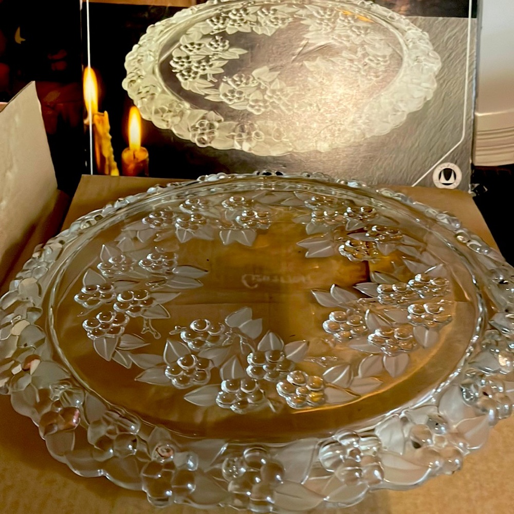 Starfish WaltherGlas CARMEN SATINIERT 13” Serve Dish/Plate Germany New Oldstock